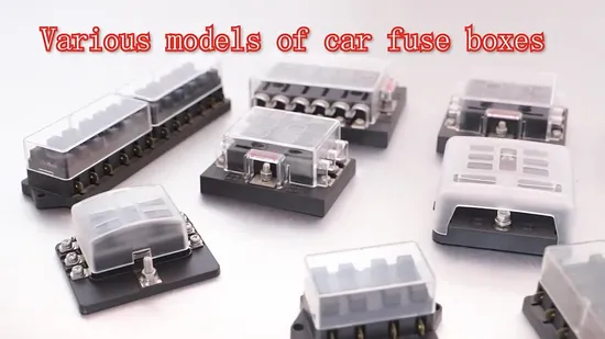Waterproof Fuse Holder Vertical 10 Ways DC 32V Low Voltage Car Automotive Fuse Box Holder Send Fuse Pieces