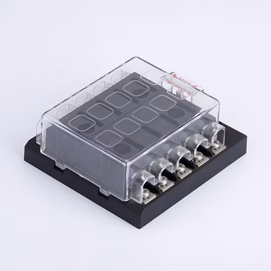 Waterproof Fuse Holder Vertical 10 Ways DC 32V Low Voltage Car Automotive Fuse Box Holder Send Fuse Pieces