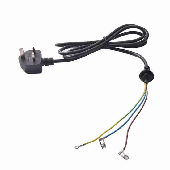 BS Certificate Power Cord with 3pin UK Plug and Fuse